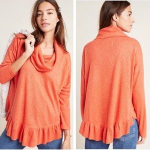 Maeve Addie Ruffled Hacci Pullover